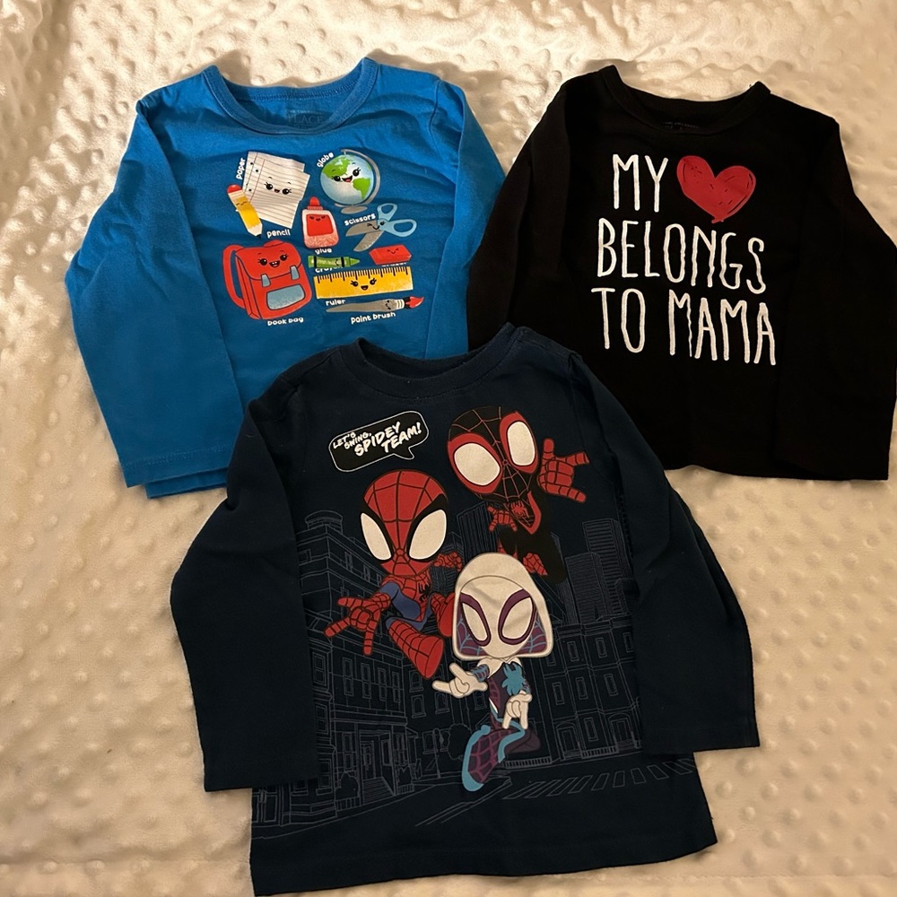 Bundle of 3 long sleeve shirts 18-24m